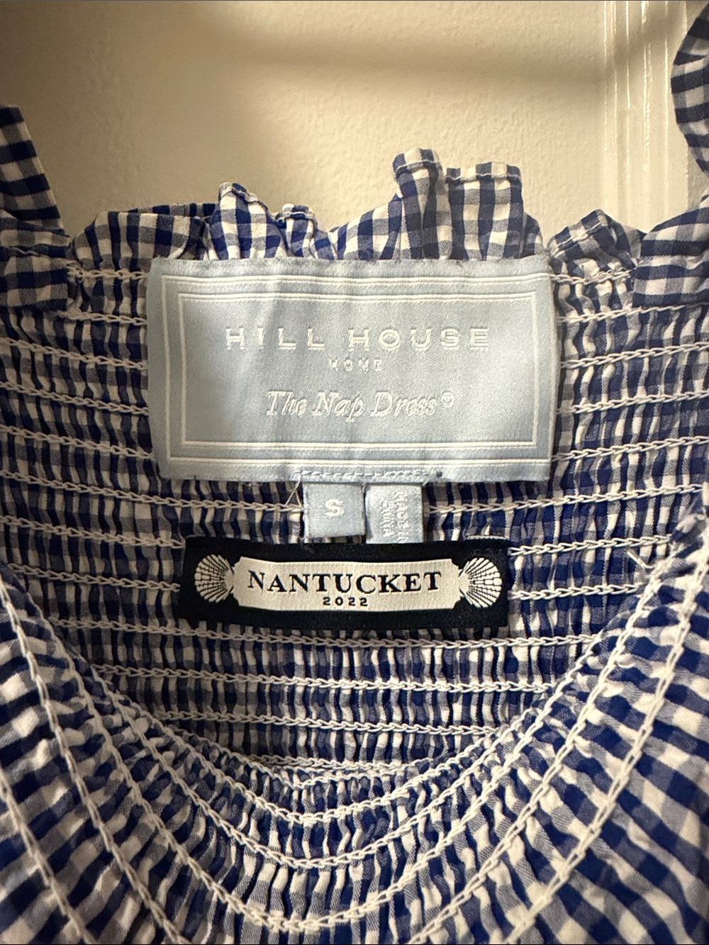 Hill House Ellie Navy Gingham Dress Size Small (Nantucket Exclusive) - Picture 2 of 4